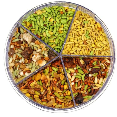 Chandan Mouth Freshener 5 in 1 Mix Mouth Fresheners Sweet Fennel Mix | Kashmiri, Special, Jet, Poona & Gulab Mukhwas, 8.82 oz / 250 g