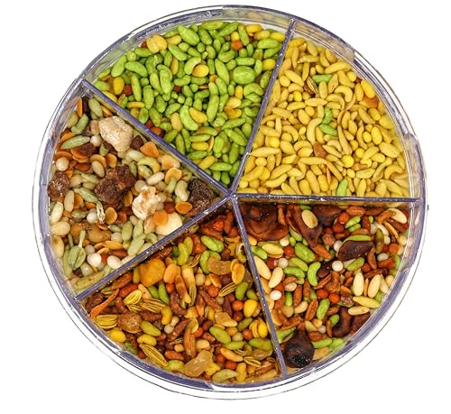 Chandan Mouth Freshener 5 in 1 Mix Mouth Fresheners Sweet Fennel Mix | Kashmiri, Special, Jet, Poona & Gulab Mukhwas, 8.82 oz / 250 g