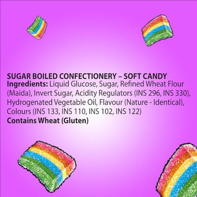 Chupa Chups Sour Bites, Mixed Fruit Flavour, Soft & Chewy Toffee Pack, 8 X 61.6 G, 492.8 Grams