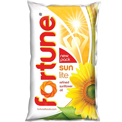 Fortune Sunlite Refined Sunflower Oil, 1 Ltr