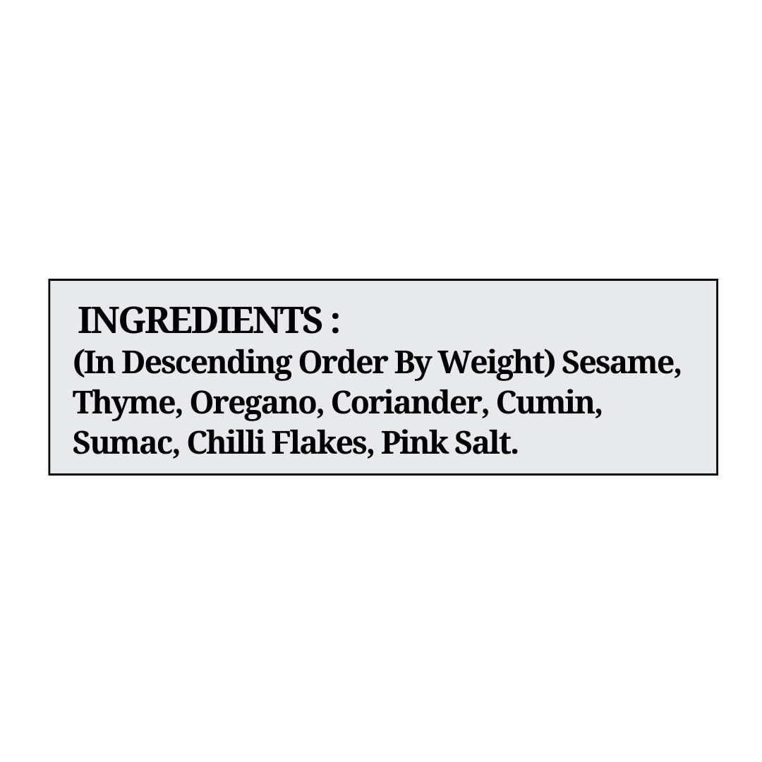 365 SPICERY Zattar Spice Blend | Authentic Middle Eastern Flavor | No Preservatives, No MSG - 200 gm