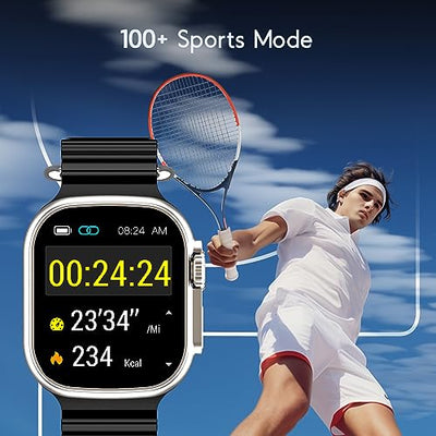 boAt Wave Elevate Smart Watch with 1.96" Display, BT Calling, Functional Crown, AI Voice Assistant, Built-in Game, HR & SPO2 Monitoring and Stress Monitoring, IP67(Active Black)