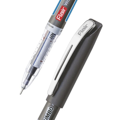 FLAIR Writometer Jumbo Ball Pen ,  Blue Ink, Pack of 4