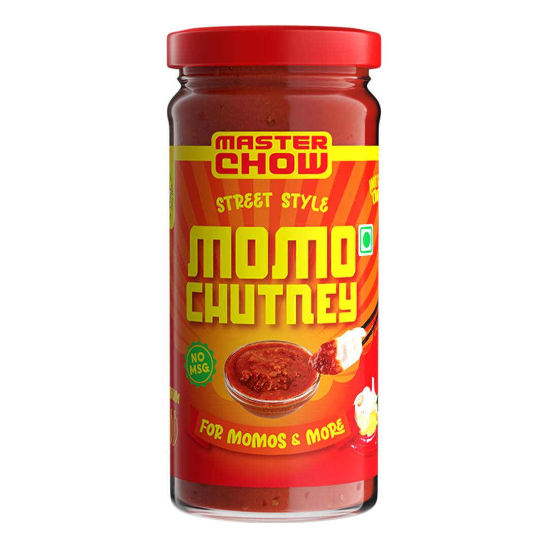 MasterChow Momo Chutney (250g) | Street Style Momos Chutney - Spicy Dipping Sauce | Made with Garlic & Red Chillies