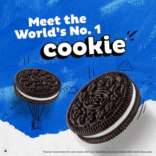 Cadbury Oreo Vanilla Flavour Creme Sandwich Biscuit Family Pack, 275.55 g
