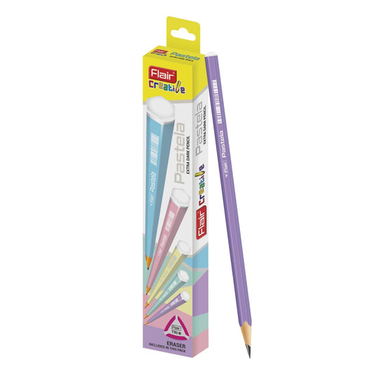 Flair Creative Series Pastela 2B Extra Dark Pencil Box Pack
