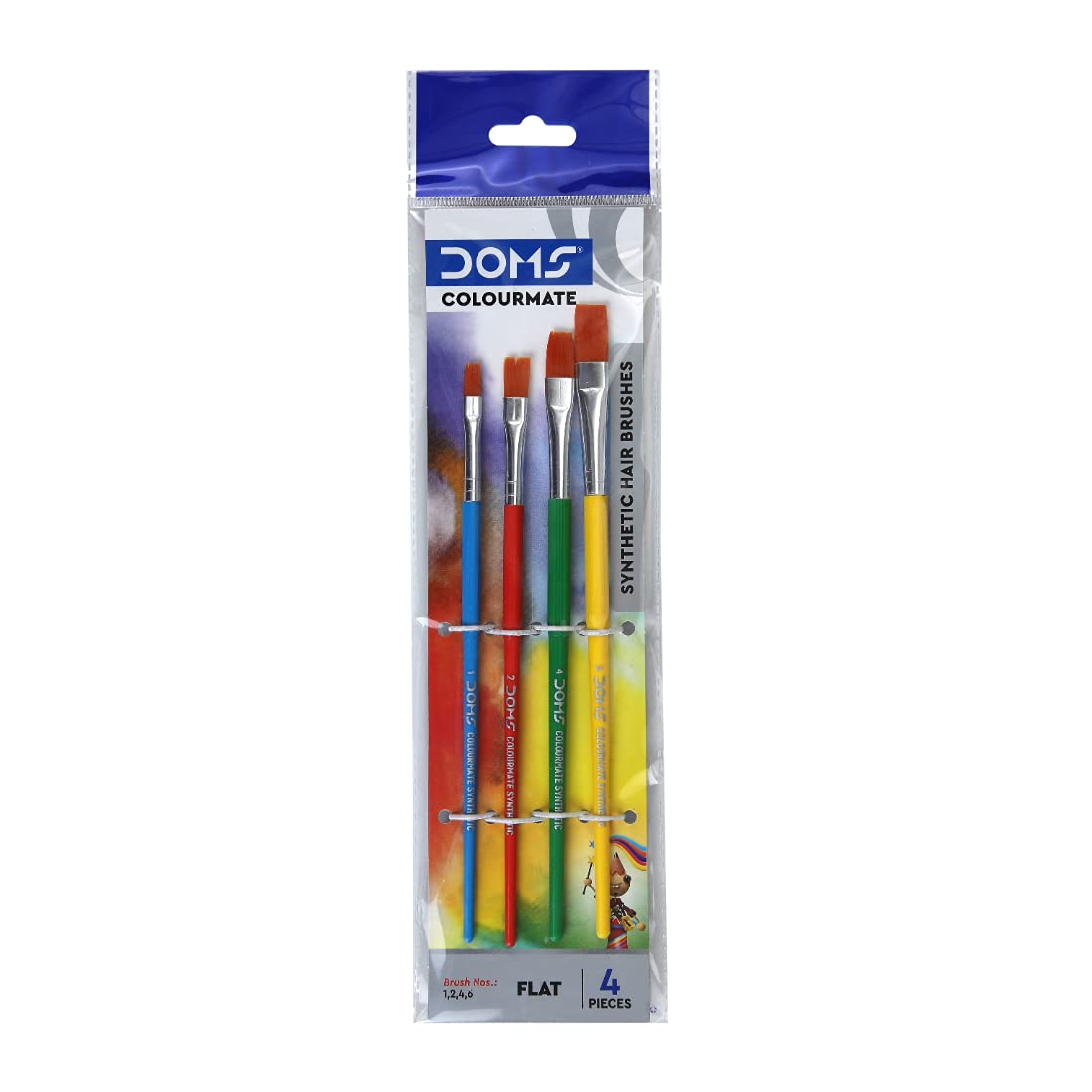 Doms Colourmate Synthetic Paint Brush Set