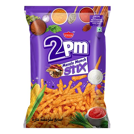 2PM Masala Munch Stix, Vegetarian Party Snacks 80g