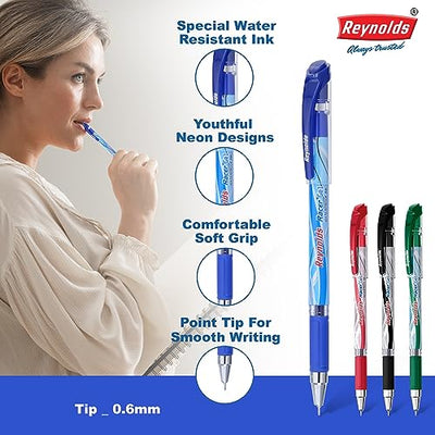 Reynolds Racer 0.5mm Gel Pen - Blue Ink, Pack of 7