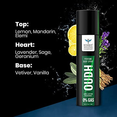 BOMBAY SHAVING COMPANY Musk & Oudh Deodorant Combo Pack | Premium Long Lasting Body Spray - For Men