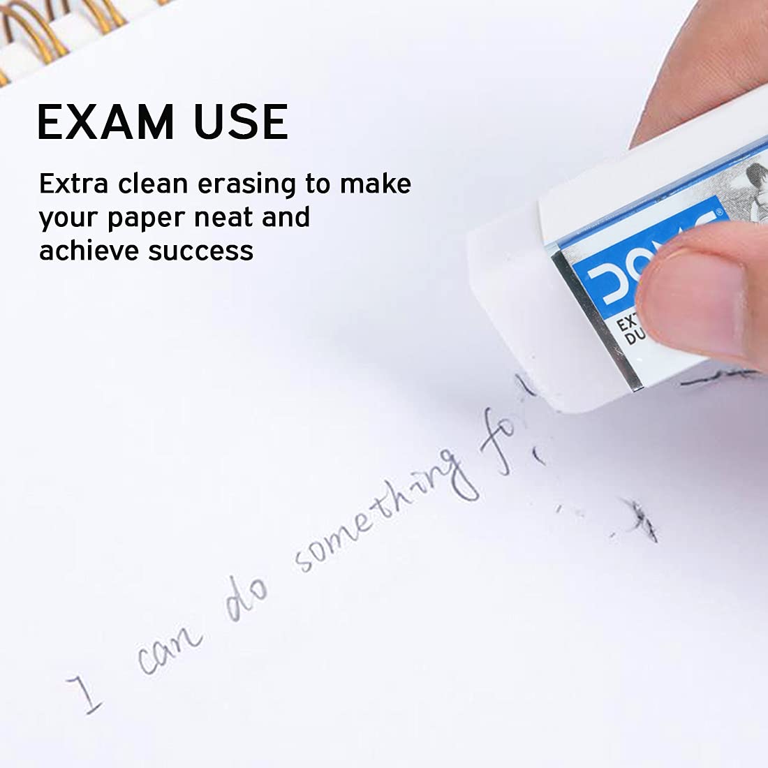 Doms Non-Toxic Dust Free Extra Long Eraser Box Pack