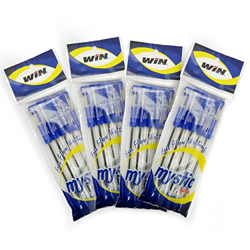 Win Mystic Ball Pen | Blue Ink, Pack Of 20 Pens