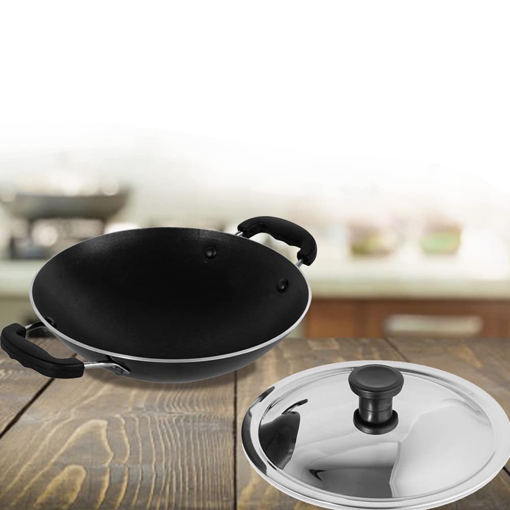Blueberry's Nonstick Appachatty+Frying Pan 24cm Induction Base,Made in India