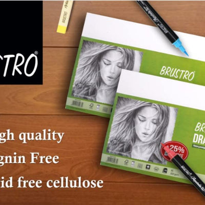 Brustro Artists' Drawing Paper 200 gsm 50 x 70 cm (20 sheets)