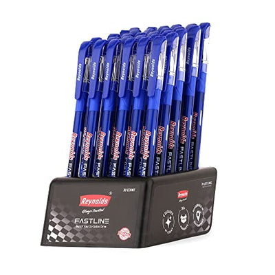 Reynolds Fastline 0.7mm Ball Pen - Dispenser Ink, Pack of 30