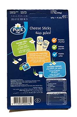 Puck Kids Cheese Sticks 6 Portions 108g