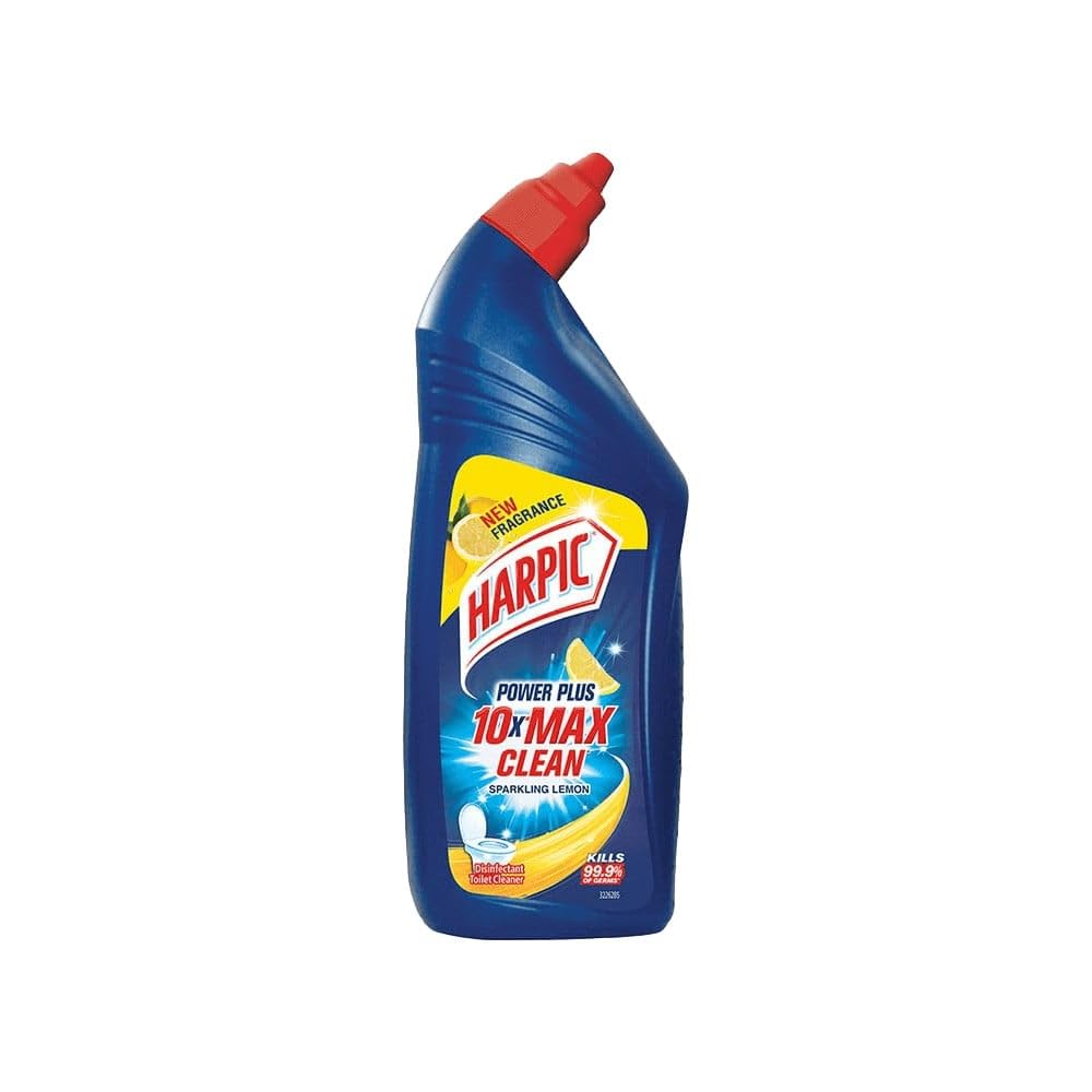 Harpic Disinfectant Toilet Cleaner Liquid, Orange - 1 L & Harpic Drain Xpert Drain Cleaner Powder (50g x 8) | Effective Sink Cleaner, Drain Blockage Remover, Drain Pipe Cleaner