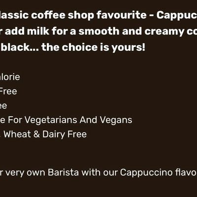 BEANIES Flavoured Instant Coffee Powder - Cappuccino Hot & Cold Coffee Makes 25 Cups 100% Arabica Light Roasted Coffee Sugar Free 50g. Bottle (Barista Cappuccino)