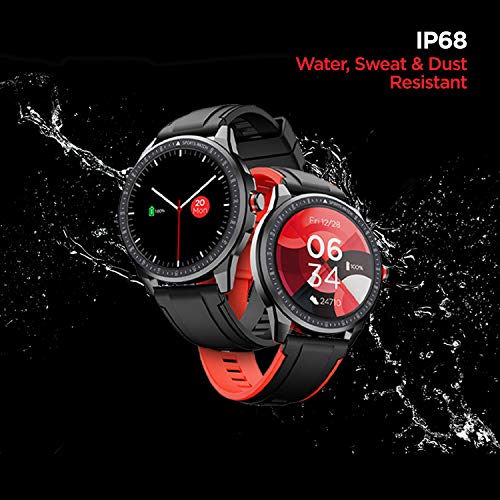 boAt Flash Edition Smart Watch with Activity Tracker, Multiple Sports Modes, 1.3" Screen, 170+ Watch Faces, Sleep Monitor, Gesture, Camera & Music Control, IP68 & 7 Days Battery Life(Galaxy Blue)