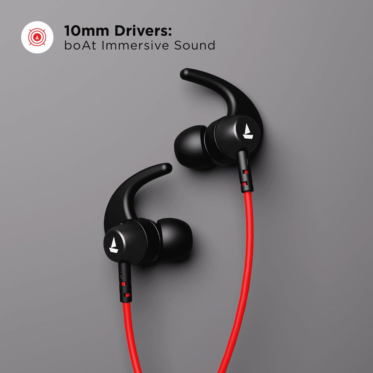 boAt Rockerz 268 Bluetooth in Ear Earphones with Beast™ Mode, ENx™ Mode, ASAP™ Charge, Upto 25 Hours Playback, Signature Sound, BTv5.2 & IPX5(Active Black)