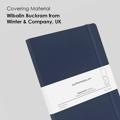 Mypaperclip Executive Series Notebook, Medium (5 X 8.25 In.), Plain, Esx192M-P Mixed (Pack Of 5)