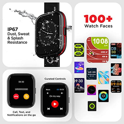 boAt Smart Watch Xtend Sport with 700+ Active Modes,Sporty Design,30 Mins ASAP™ Charge,Live Cricket Scores,1.69" HD Display,Crest Health Ecosystem & 7 Days Battery Life(Classic Black)