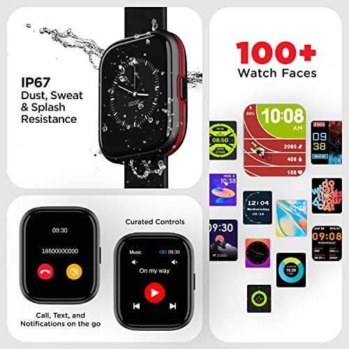 boAt Smart Watch Xtend Sport with 700+ Active Modes,Sporty Design,30 Mins ASAP™ Charge,Live Cricket Scores,1.69" HD Display,Crest Health Ecosystem & 7 Days Battery Life(Classic Black)