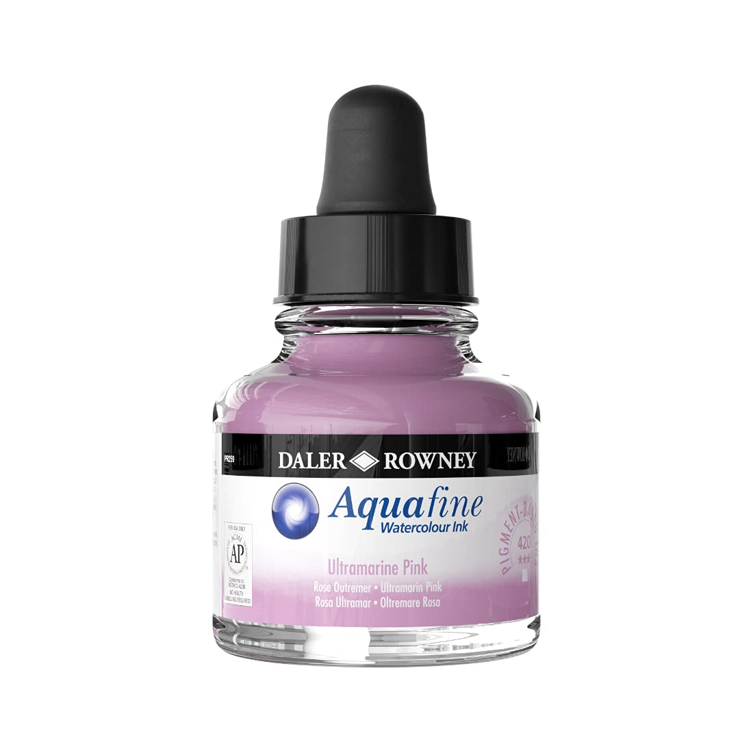 Daler-Rowney Aquafine Watercolour Ink Glass Bottle