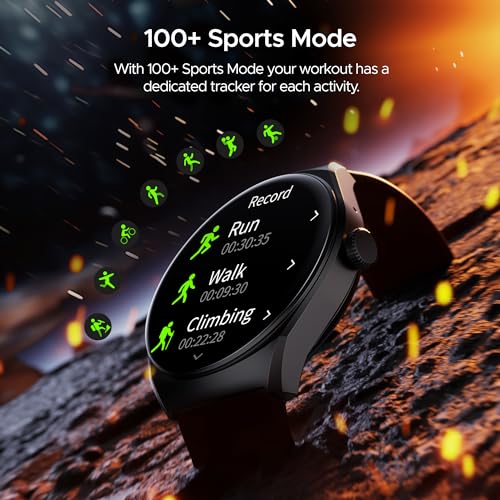 boAt Lunar Comet Smart Watch with 1.39" HD Display, Advanced Bluetooth Calling, Functional Crown, Multiple Sports Mode,100 Watch Faces, Heart Rate & SPO2 Monitoring,IP67(Active Black)