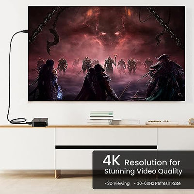 Ambrane 1.5m High Speed HDMI Cable Supports 3D, 4K, ARC & CEC Extension, Gold Plated Connectors, Compatible with HDMI-Enabled TV, Set Top Box, Blu-ray, Gaming Consoles (AHDMS-15 Black)