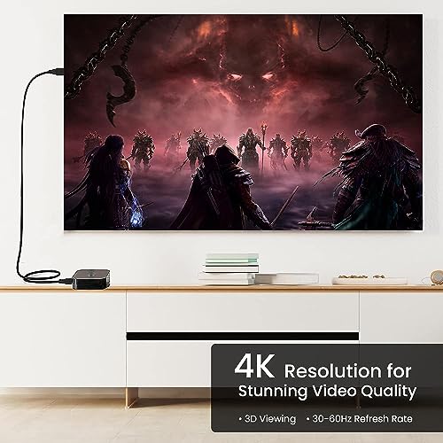 Ambrane 1.5m High Speed HDMI Cable Supports 3D, 4K, ARC & CEC Extension, Gold Plated Connectors, Compatible with HDMI-Enabled TV, Set Top Box, Blu-ray, Gaming Consoles (AHDMS-15 Black)