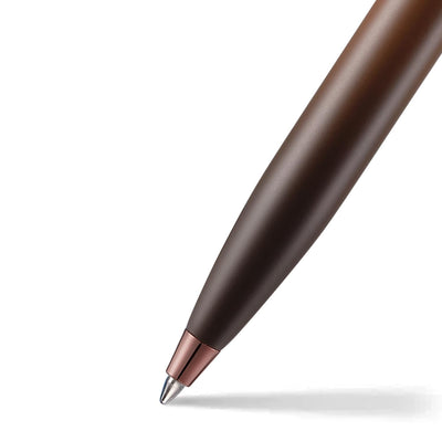 Sheaffer Gift 100 9374 Coffee Edition Matt Brown with Regal Brown PVD Trims Ballpoint Pen | Coffee Brown Ball Pen | Signature Ball pen