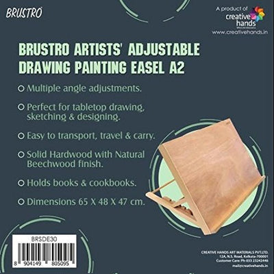 Brustro Artists Adjustable Drawing Painting, A2 Size Easel