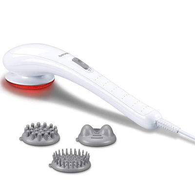 Beurer MG 21 Infrared Massager, White (648.11), Corded Electric for Pain Relief