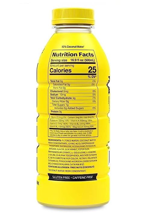 HUBSCH Prime Hydration Sports Drink By Logan Paul Lemonade Flavour 500ml