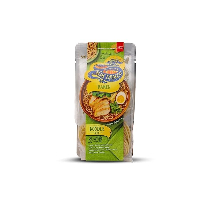 Blue Dragon Ramen Noodles Kit | Vegan | Soya, Wheat, Peanuts & Nuts | Ramen Noodle - 201g