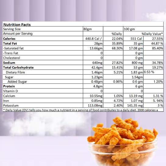 2PM Masala Munch Stix, Vegetarian Party Snacks 80g