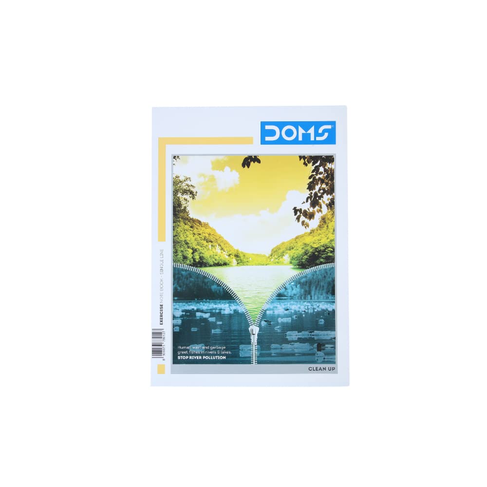 Doms Clean Up Series Notebook - A4 - Single Line