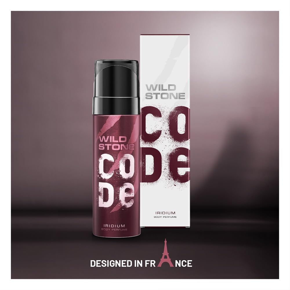 4x Wild Stone CODE Iridium Body Perfume for Men, 150ml  - Pack of 4