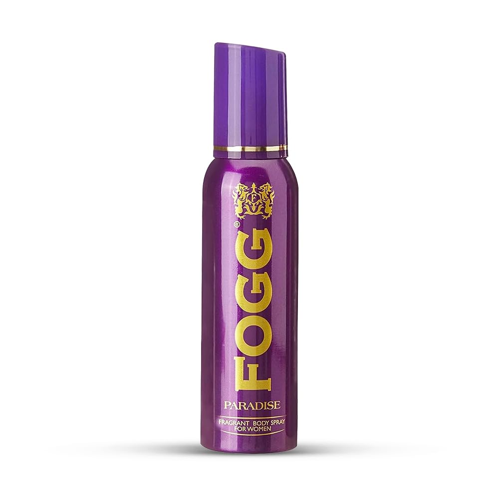 4x Fogg Paradise No Gas Deodorant for Women, Long-Lasting Perfume Body Spray, 150 ml each - Pack of 4