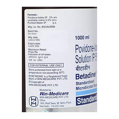 Betadine Standardised Microbicidal Solution - 1 L
