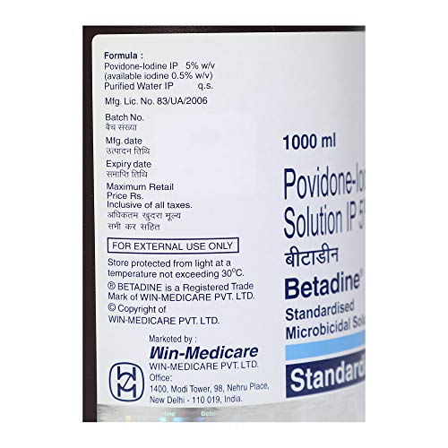 Betadine Standardised Microbicidal Solution - 1 L