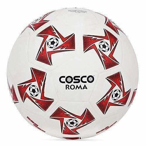 Cosco Roma Foot Ball, Size 5 (White/Red)