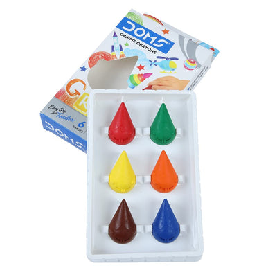 DOMS Grippie Crayons (6 Shades)