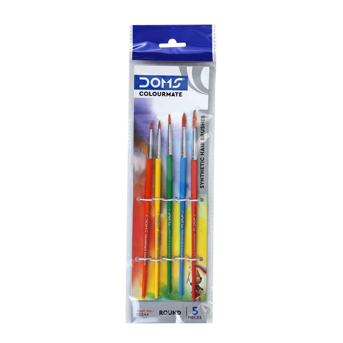 Doms Colourmate Synthetic Paint Brush Set