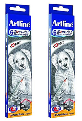 Artline Love Art Ultra Dark  Sketch Pencil Set