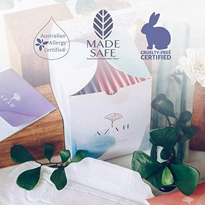 AZAH Sanitary Pads for Women (Pack of 30XL) 100% Organic Sanitary Pads for Women Cotton Sanitary Pads for Women | With Disposable Bag
