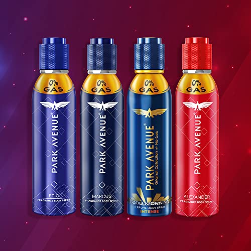 4x Park Avenue Alexander Perfume Body Spray For Men, Pack of 4 (130ml each)