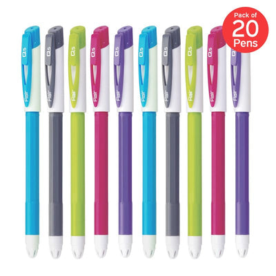 Flair 0.7 to 1mm Q5 10 Pcs Ball Pen - Blue Ink