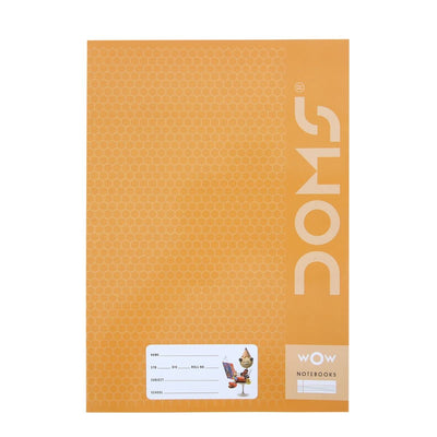 Doms Brown Series Notebook | A4 | Single Line | 57GSM | 140 Pages | 21 x 29.7 cm | Pack of 6